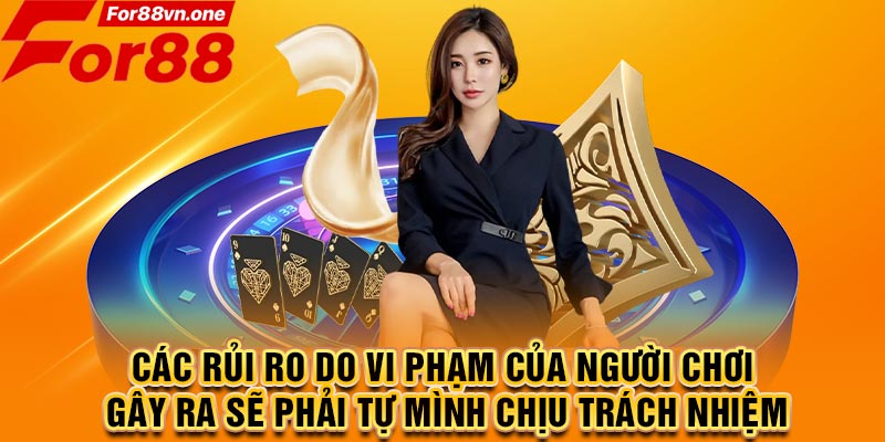 Các rủi ro do vi phạm của người chơi gây ra sẽ phải tự mình chịu trách nhiệm